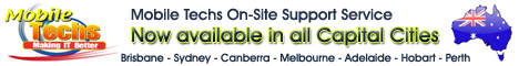 Mobile Techs Computer Repairs - Australia Wide